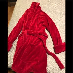Women’s Red and soft robe.
